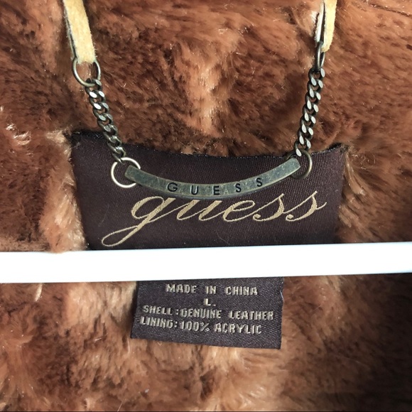 Vintage GUESS Real Leather Jacket - Picture 3 of 7